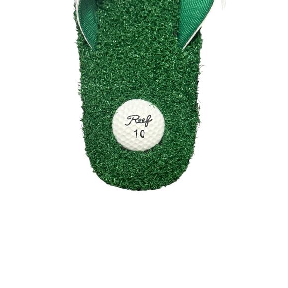New! Reef Mens Mulligan II Sandals Golfing Fairway Grass Flip Flops - Size 10 - Picture 6 of 12
